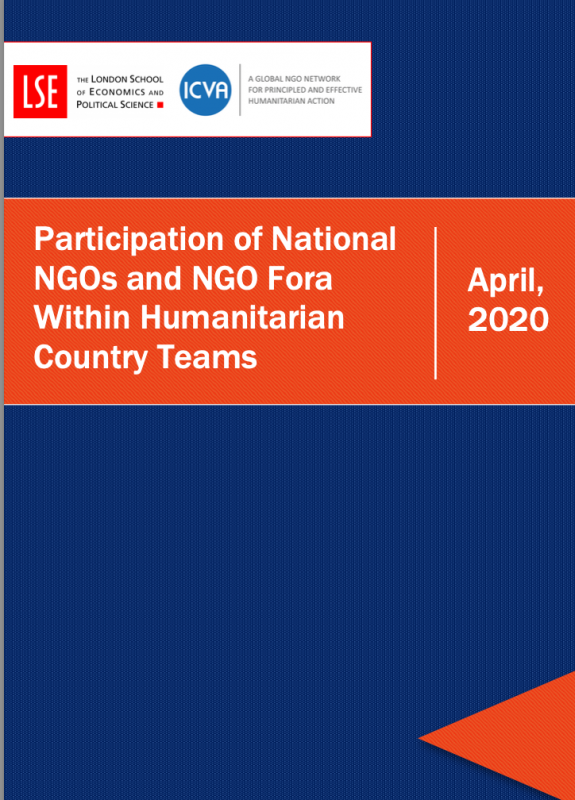 Participation of National NGOs and NGO Fora within Humanitarian Country Teams