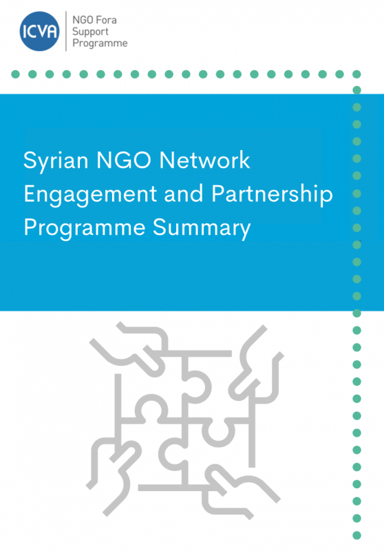 Syrian NGO Network Engagement and Partnership Programme Summary - 2020